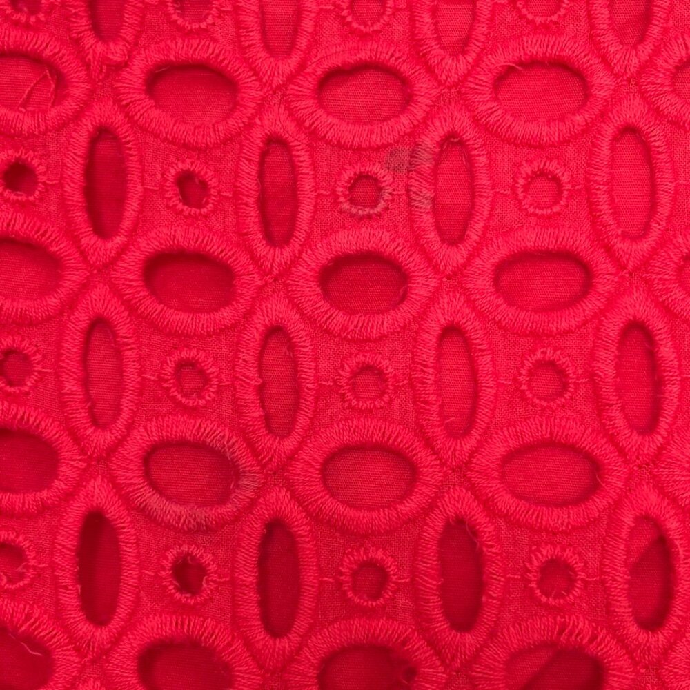 J. Crew No. 2 Eyelet Pencil Skirt in Red Chili, Size 4 - Picture 12 of 12